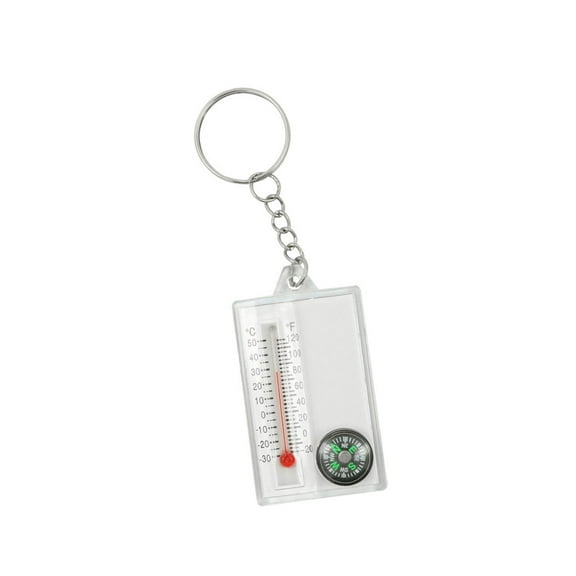 lixuesong Outdoor Mountaineering Buckles Compasses Pointers Camping Tool Small Keychains Thermometers Compasses Pocket Sized Compa
