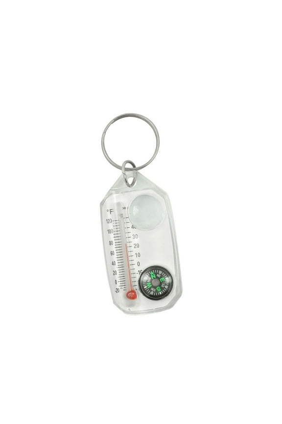Small Keychains Thermometers Compasses Pocket Sized Compasses Outdoor Survival Tool Light Weight Navigation Device Endur