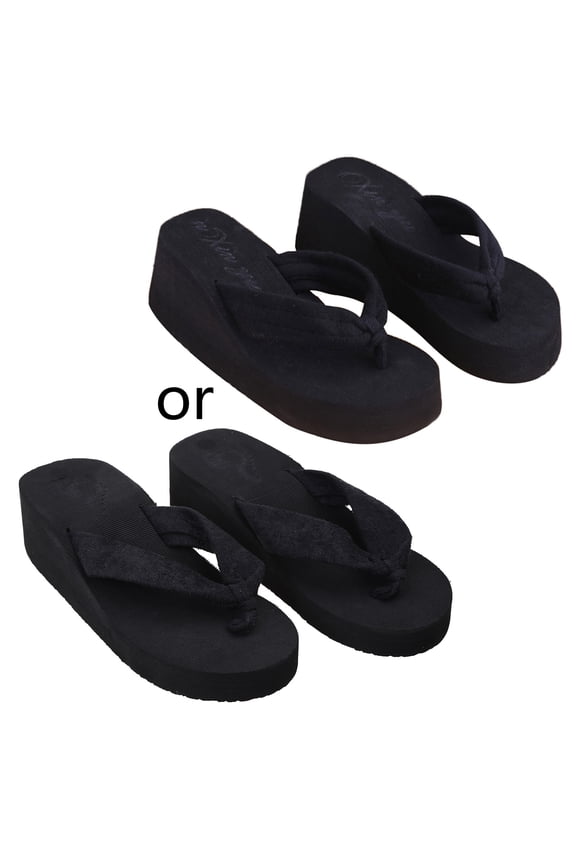 Soft Women Sandals Thong Platform Slippers Beach