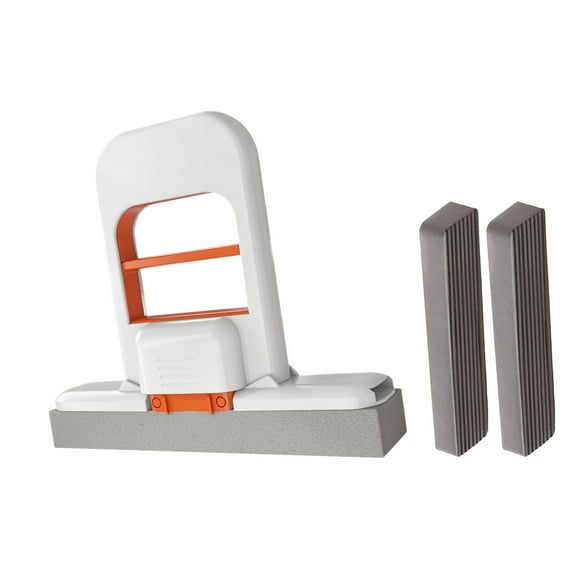 lixuesong Space Saving Small Foldable Sponge Mop Tool wtih Replaceable Head Not Scratch Cleaner Multipurpose Use