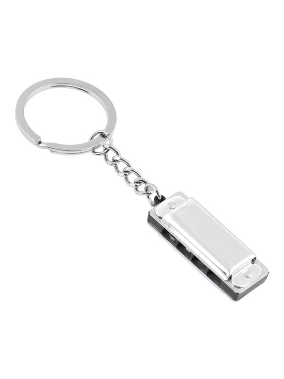 Harmonica 8 Tone 4 Holes Harmonica Keychain for Key,for Key Chain for Key rings for Kids Toy