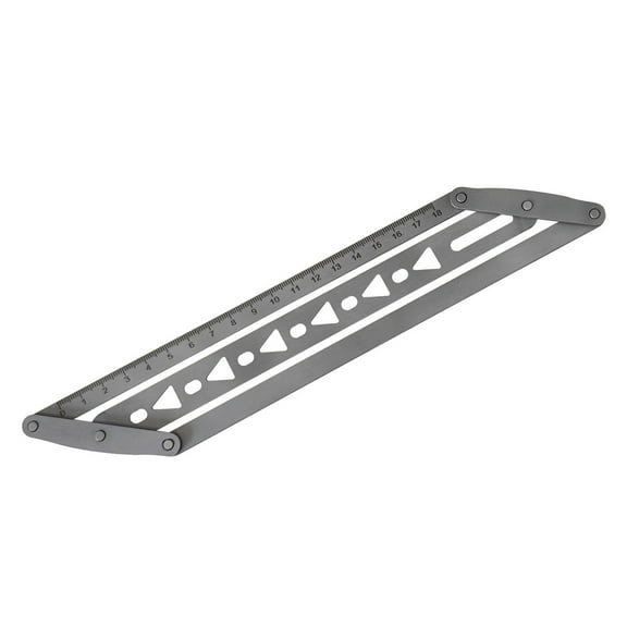 lixuesong Stainless Steel Belt Punching Template With Alignment Guide and Scale Marking For Leather Belts Watch Strap Crafting