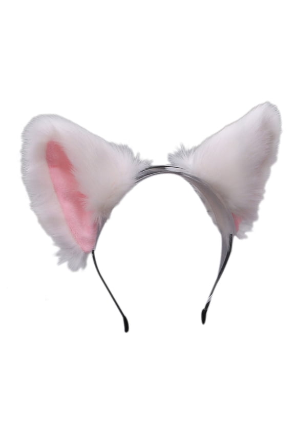 Stylish Cats Ear Headbands Furry Plush Animal Ears Hair Hoop Hair Accessories for Halloween Cosplays Parties