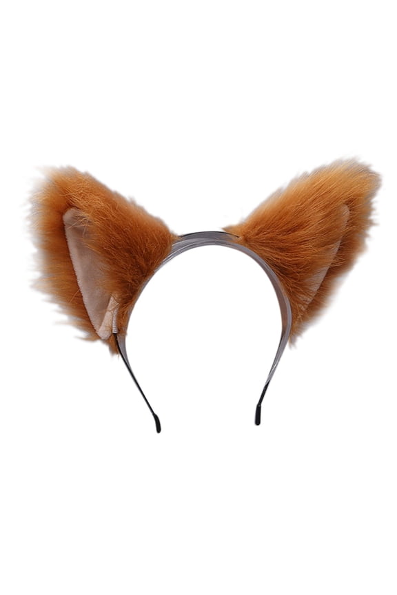 Stylish Cats Ear Headbands Furry Plush Animal Ears Hair Hoop Hair Accessories for Halloween Cosplays Parties