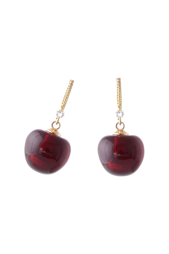 Sweet Cherries Earrings Fashion Dangling Jewelry Multifuntional Accessory Ear Jewelry for Collection and Daily Wear