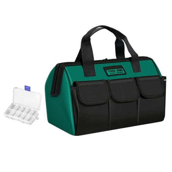 lixuesong Thick Carpenter Tool Bag Waterproof Oxford Fabric Large Storage Space Pouches Holder For Heavy Duty Workshop Gear