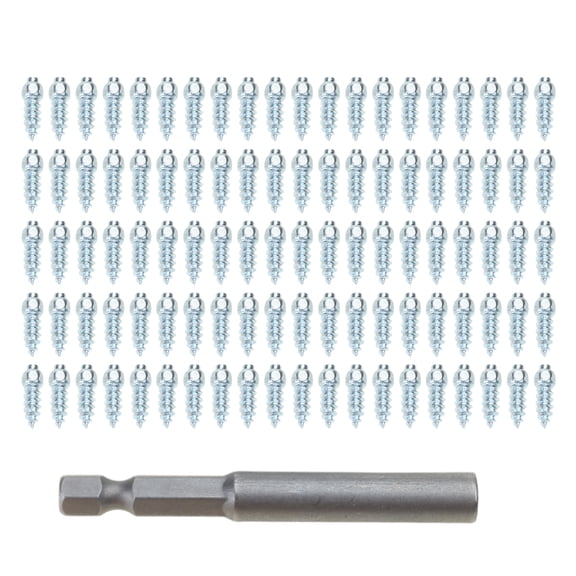 lixuesong Tire Studs for Car, Winter Wheel Carbides Studs for Loaders Tractors Skid Steer Truck Car Tire Studs Screw Snow Spikes