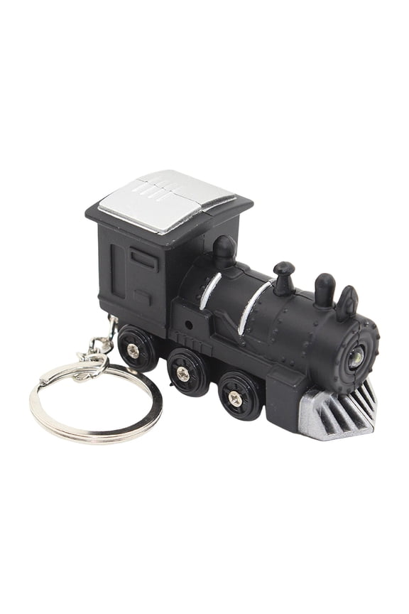 Train Keychain Decorative Keying Pendant Car Chain with Sound LED Light Keychains Hanging Ornaments Bag Decorations