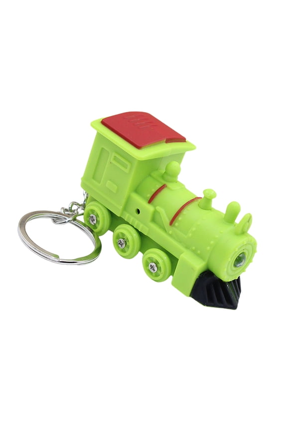 Train Keychain with Sound LED Light Keyholders Decorative Keyrings Train Pendant Keychain Hanging Ornament for Backback