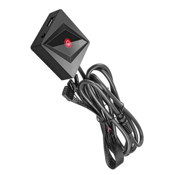 lixuesong USB 2.0 Desktop PC Power Reset Switches For Office Gaming Setups And Front Panel Replacement