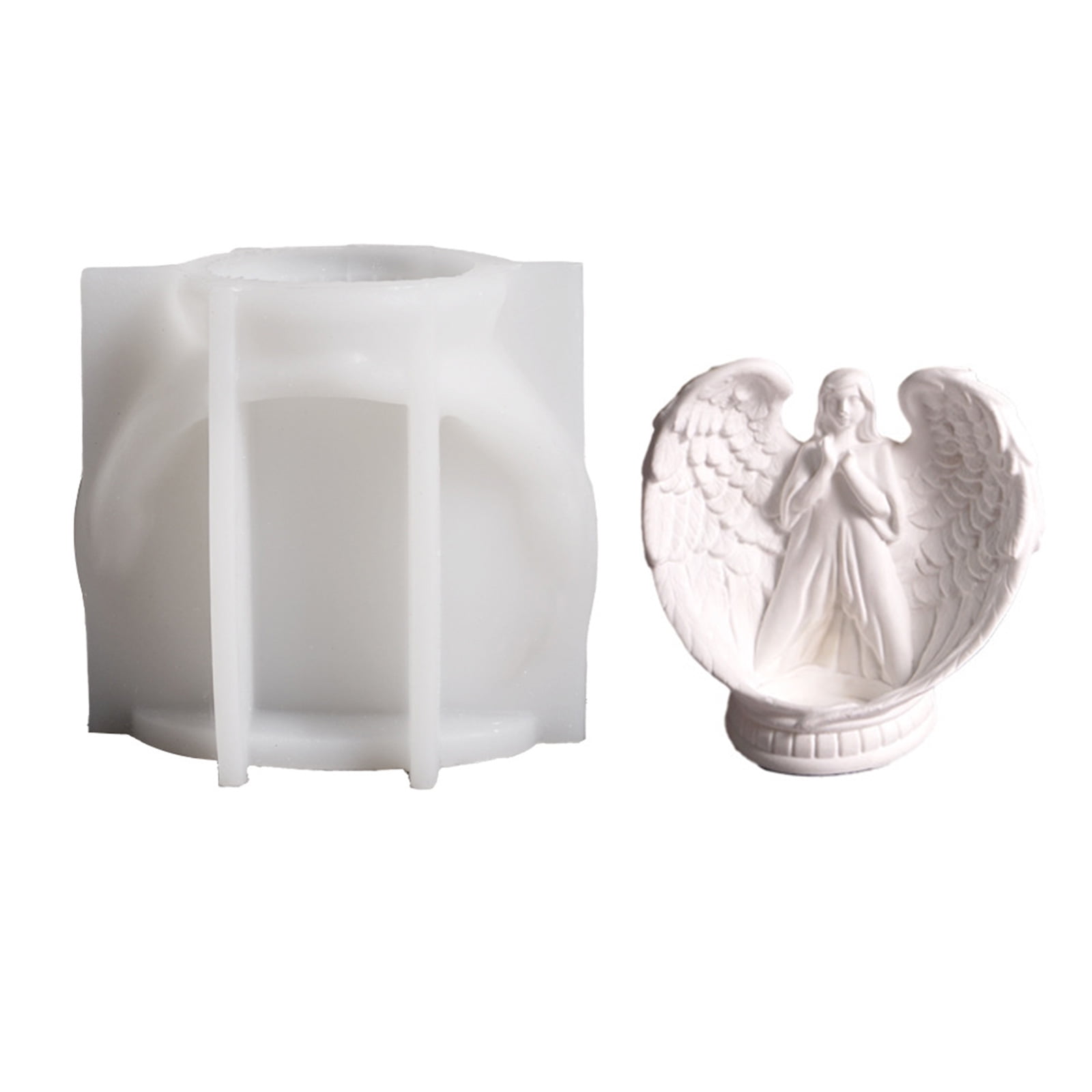 lixuesong Unique Candle Holder Molds Crafting Molds Shape Candle Base Moulds Silicone Texture for Crafting Candlesticks