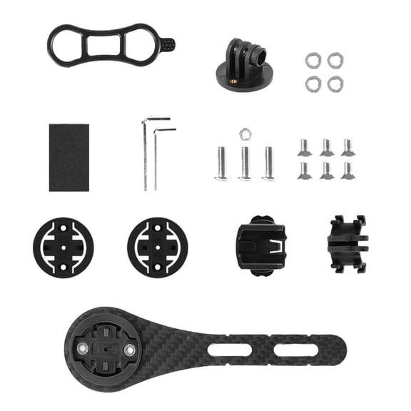 lixuesong Universals Bicycles Computer Holder Carbon Fibers Cycling Computer Mount Odometers Handlebar Holder Extension Mount