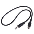 thumbnail image 1 of lixuesong UsbC TypeC to DC5.5x2.1mm 9V 12V 15V 20V Power Cable Converter Adapter Line for LCD Monitors Broadcast Radio, 1 of 3