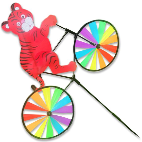 lixuesong Whimsical Animal Bike Ride Windmill For Outdoor Garden Decor With Rotating Design