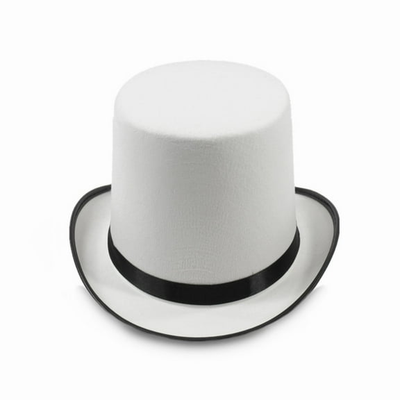 lixuesong White Top Hat Magician Top Hat Bowler Top Hat Halloween Stage