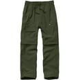 thumbnail image 1 of liyiyiyia Cargo Pants Kids Outdoor Hiking Fishing Zip Off Pants for Boys Children Travel Trouser, 1 of 8