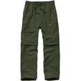 thumbnail image 1 of liyiyiyia Boys Cargo Pants Kids Convertible Zip Off Hiking Pants Outdoor Fishing Quick Dry, 1 of 8