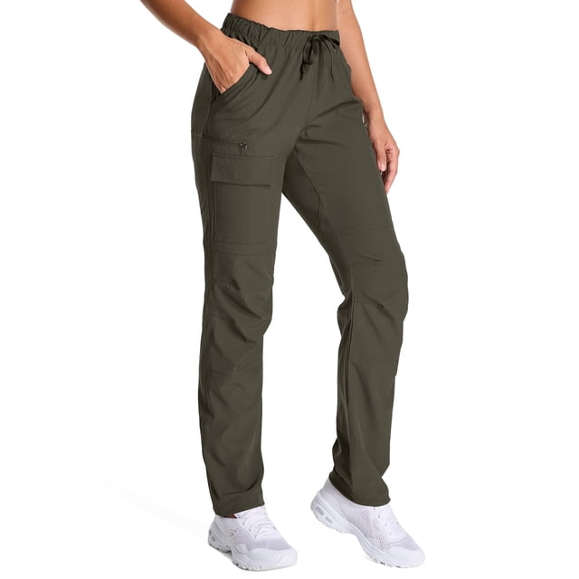 liyiyiyia Lightweight Travel Fishing Pants Women Outdoor UPF 50+ Cargo Hiking Pant Quick-Dry Workwear for Women