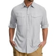 thumbnail image 1 of liyiyiyia Mens UPF 50+ Long Sleeve Shirts Quick Dry Sun Protection Shirts for Fishing Hiking, 1 of 5