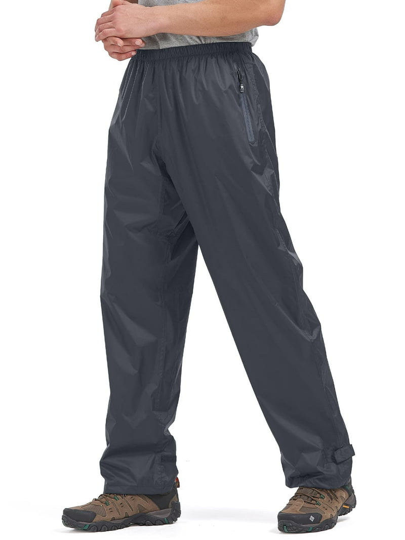 liyiyiyia Men's Rain Pants Waterproof Rain Over Pants Windproof