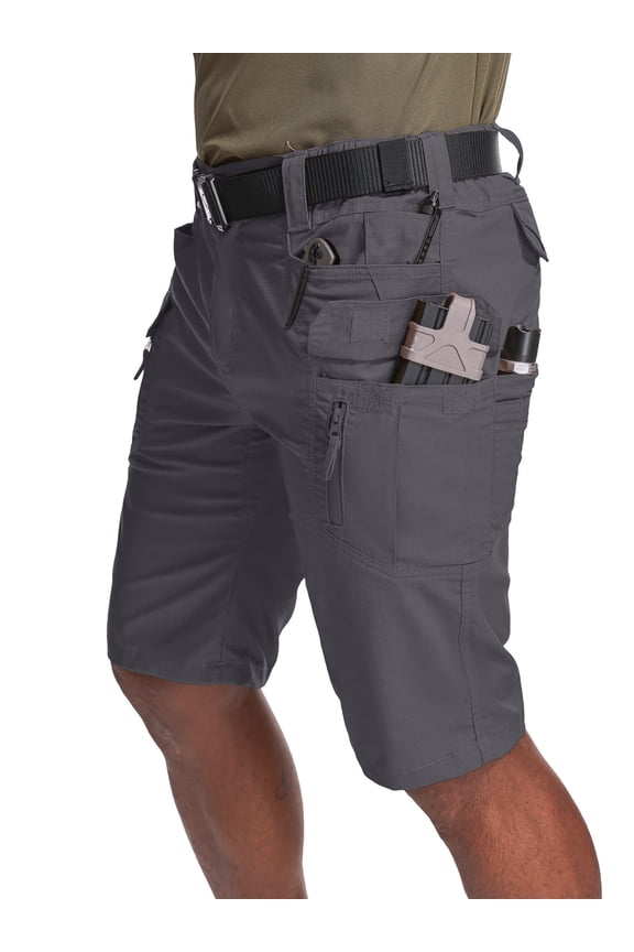 Mens Shorts for Cargo Work Outdoor Casual Summer Shorts Relaxed Fit Multi-Pocket Solid Short