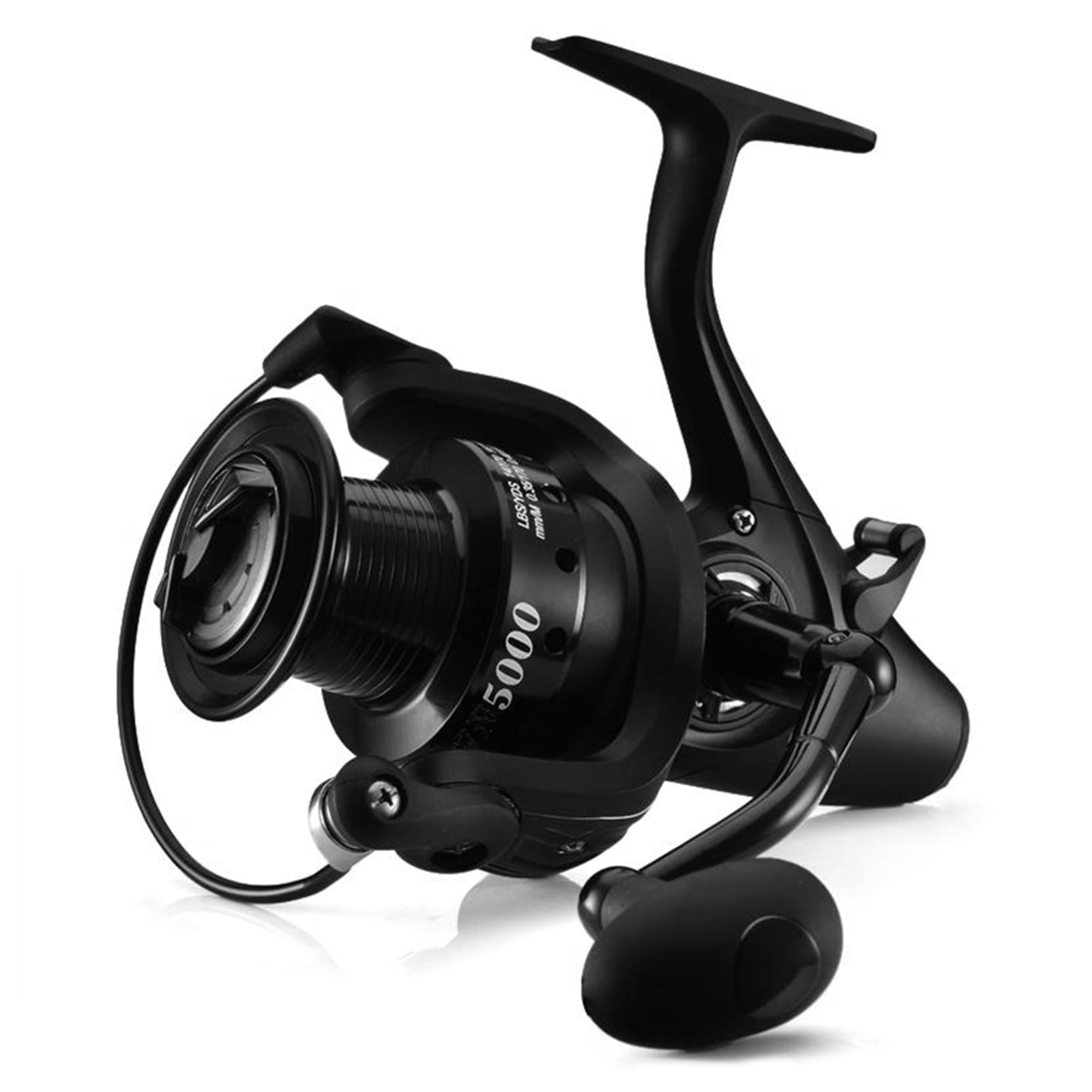 12+1 Bb Reel with Front and Rear Double Drag Carp Fishing Reel Left Right Interchangeable for Saltwater Freshwater, Size: 9000