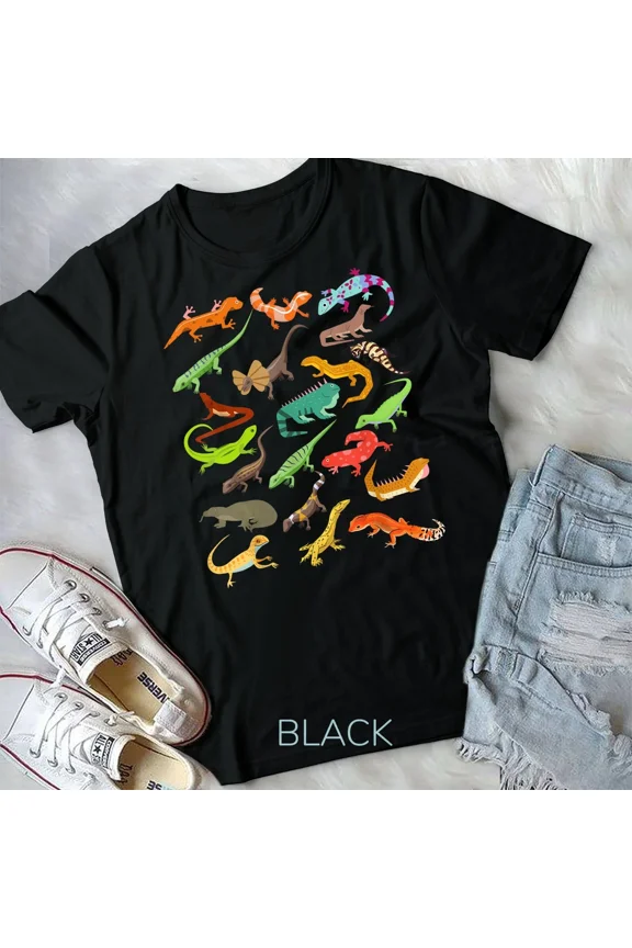 lizard collage Unisex Tshirt