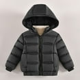 thumbnail image 1 of lkfuzj Baby Girls Puffer Jacket Winter Warm Down Coats Lightweight Full Zip Outwear Winter Hooded Jackets for Kids Toddlers - Black, 1 of 4