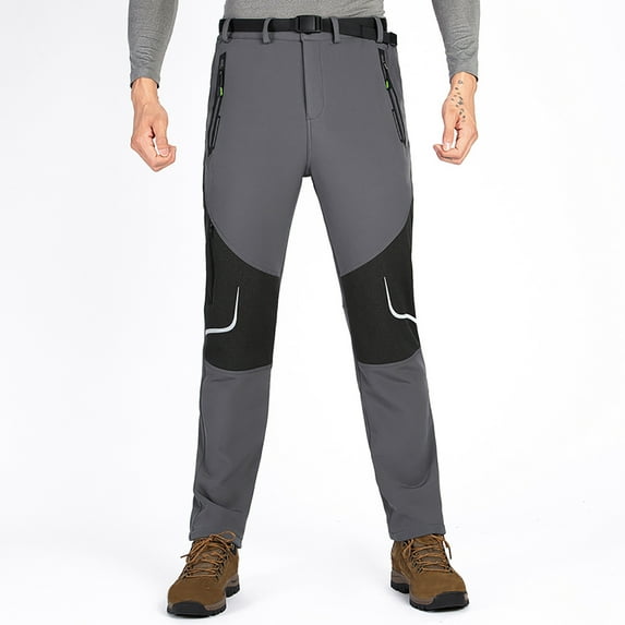lkfuzj Men Casual Outdoor Sports Wicking Quick WarmDrying Trousers Pants Comfortable Sweatpants Cool Clothing Mens Trendy Trousers for Athletic Jogging Training Casual Gray