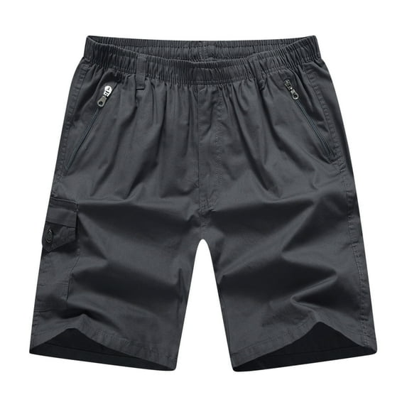 lkfuzj Men's Cargo Shorts with Zip Multi Pockets Military Combat Shorts Solid Color Summer Workwear Outdoor Casual Beach Half Pants for Walking, Running, Fishing, Hiking