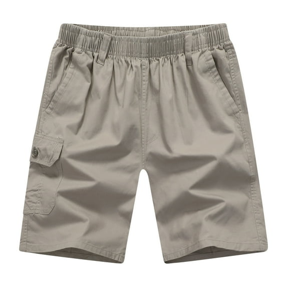 lkfuzj Men's Cargo Shorts with Zip Multi Pockets Military Combat Shorts Solid Color Summer Workwear Outdoor Casual Beach Half Pants for Walking, Running, Fishing, Hiking