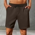 thumbnail image 1 of lkfuzj Men's Casual Activewear Shorts Stretch Drawstring Elastic Waist Hiking Work Pants Summer Lightweight Classic Multi Pockets Tactical Short Pants, 1 of 6