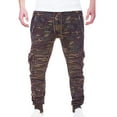 thumbnail image 1 of lkfuzj Men's Fashion Drawstring Elastic Waist Multi-Pocket Casual Length Pants Fashionable Mens Workout Bottoms Cool Trousers for Gentlemens Deals Clearance Camouflage, 1 of 5
