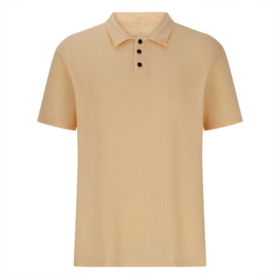 lkfuzj Men's Patchwork Button-Up Short Sleeve Stand Collar Top Stand Collar Top/Shirt Chic Summer Men's Tops Cool Mens Tops Khaki