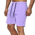 thumbnail image 1 of lkfuzj Men's Quick-Dry Breathable Polyester Sports Shorts with Elastic Waist and Multi-Pocket for Gym Running Basketball Outdoor Activities, 1 of 4