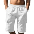 thumbnail image 1 of lkfuzj Men's Summer Multi-Pocket Work Shorts | Polyester Casual Sporty Pants for Beach/Hiking, 1 of 8