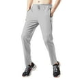 thumbnail image 1 of lkfuzj Men's Summer Quick-Dry Ice Silk Trousers with Elastic Waist and Zippered Pockets for Outdoor Gym Running Casual Daily Activities, 1 of 6