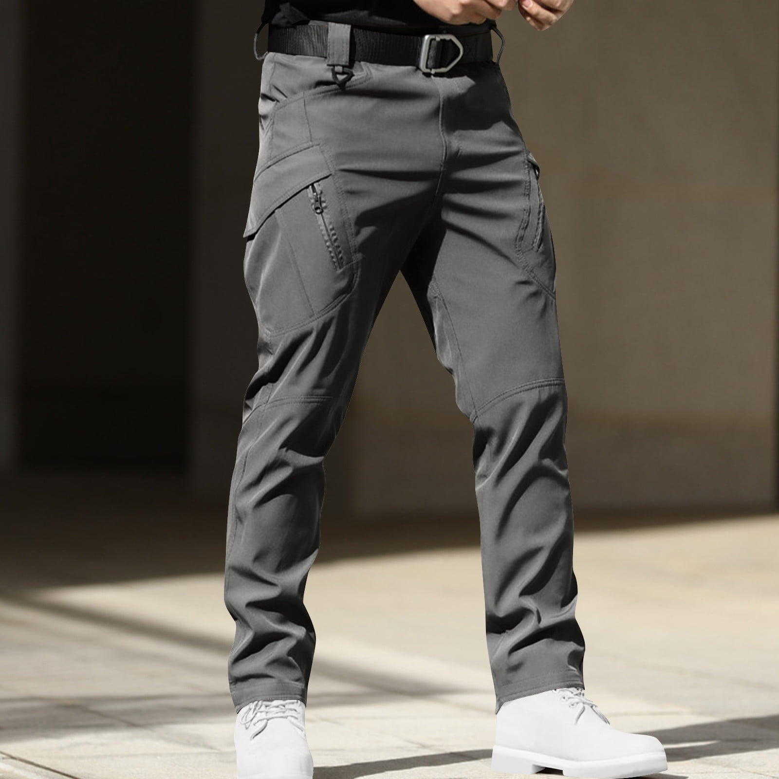 lkfuzj Men's Waterproof Work Pants with Multi-Pockets, 100