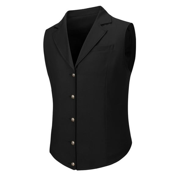 lkfuzj New Men's Blazer V-neck Printing Single Breasted Slim Waistcoat V-Neck Tank Top Stylish Vest Tops For Men Cool 2024 Summer Vest Tops -Black