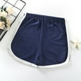 thumbnail image 1 of lkfuzj Toddler Girls' Cotton Bike Shorts Solid Cotton Bike Shorts Soft Pull-On Safety Shorts for Daily Wear - Navy, 1 of 3