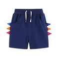 thumbnail image 1 of lkfuzj Toddler Kids Baby Summer Casual Pants With Elastic Waist Straps Animal prints Cute Solid Color Shorts For Kids 2-7 Years Blue, 1 of 5