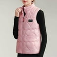 thumbnail image 1 of lkfuzj Women's Heated Vest Without Battery Pack USB Electric Heating Gilet Winter Warm Lightweight Heated Waistcoat Tops For Outdoor Riding Skiing Fishing - Pink, 1 of 4