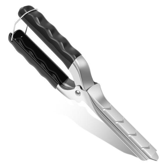 lkoopy 1 Set Rib Membrane Removal Tool, Stainless Steel Rib Prep Tool Membrane Remover,BBQ Rib Prep Tool with Arc Clamp Non-Slip Grip Ergonomic Design for BBQ Rib Preparation for Barbecue Enthusiasts