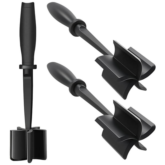 Ikoopy 3Pcs Meat Chopper Nylon Meat Masher Efficient Convenient Ground Meat Chopper Easy to Use Meat Spatula Chopper Easy to Clean Meat Chopper Safe Stable Suitable for Meat