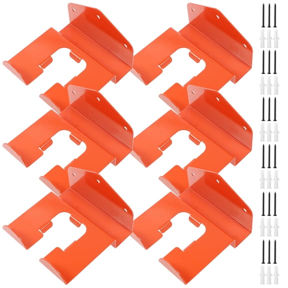 lkoopy 6PCS Garage Organizer Trimmer Rack, Garage Organizer Wall Hanger, Garden Power Tool Hanger Weed Whackers Holder Wall Mounted for Grass Trimmer, Hedge Trimmer, Garage Trimmer, Garden Tools