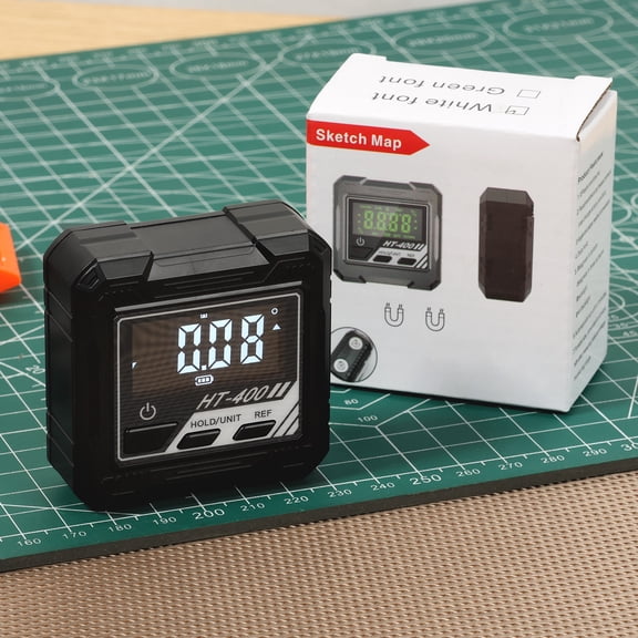 lkoopy Magnetic Digital Angle Finder Portable Digital Protractor Measuring Gauge Precise Battery Operated Magnetic Angle Measuring Tool for Woodworking