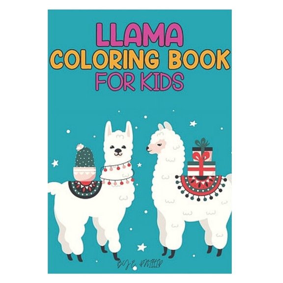 llama coloring book for kids : Fun coloring gift book for llama lovers with stress relief llama designs and funny cute shows (Paperback)