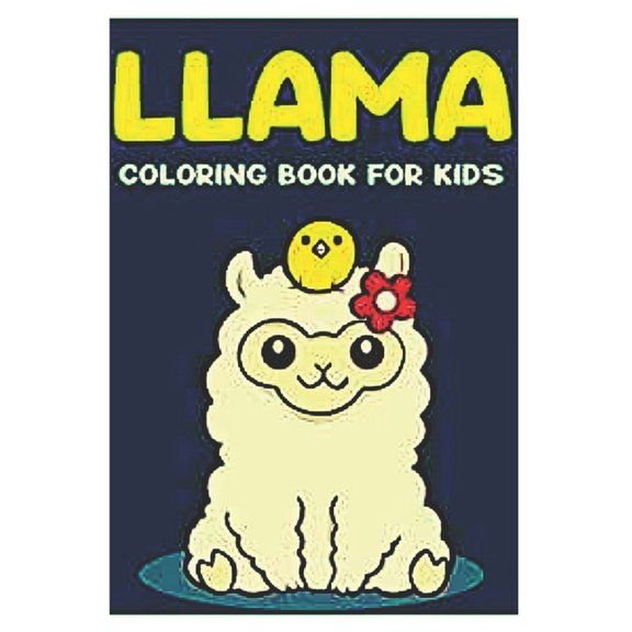 llama coloring book for kids : Fun coloring gift book for llama lovers with stress relief llama designs and funny cute shows (Paperback)