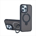 thumbnail image 1 of llytechgroup Magnetic Case for iPhone 12 Pro Max, Built-in Ring Holder Kickstand Support Wireless Charging Slim Fit Shockproof Protective Back Cover Bumper for iPhone 12 Pro Max, Black, 1 of 5