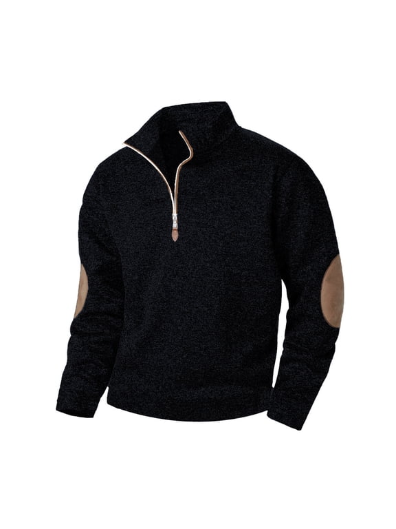 lmcalta Mens Fleece Sweatshirts 1/4 Zip Casual Long Sleeve Pullover Jackets Fall Winter(S-3xl)